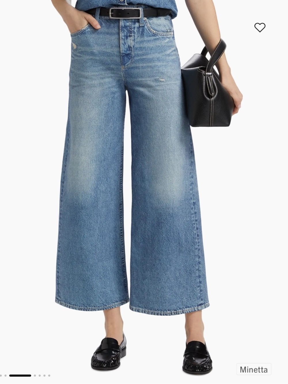 rag & bone sweatpants jeans Light Blue Wide - Picture 2 of 8